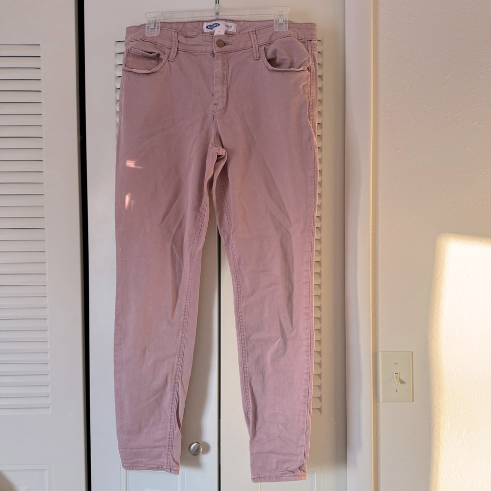 Old Navy Mauve Rockstar High-Waisted Super Skinny Pants